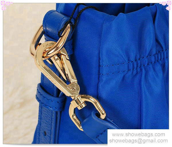2014 Prada nylon tessuto shoulder bag BT1589 Light Blue